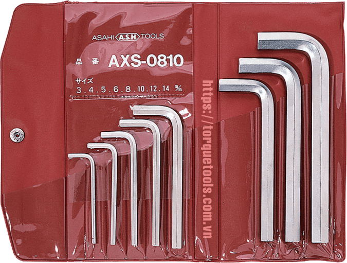bo luc lang asahi AXS0810 , asahi hexagon key wrench AXS0810 