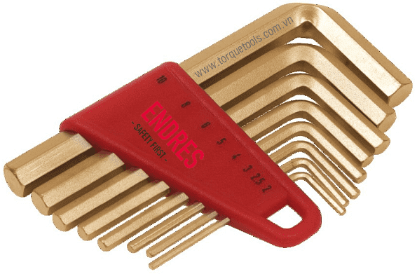 bo luc giac chong chay no Endres 0250005S, Endres non sparking hexagon key set 0250005S