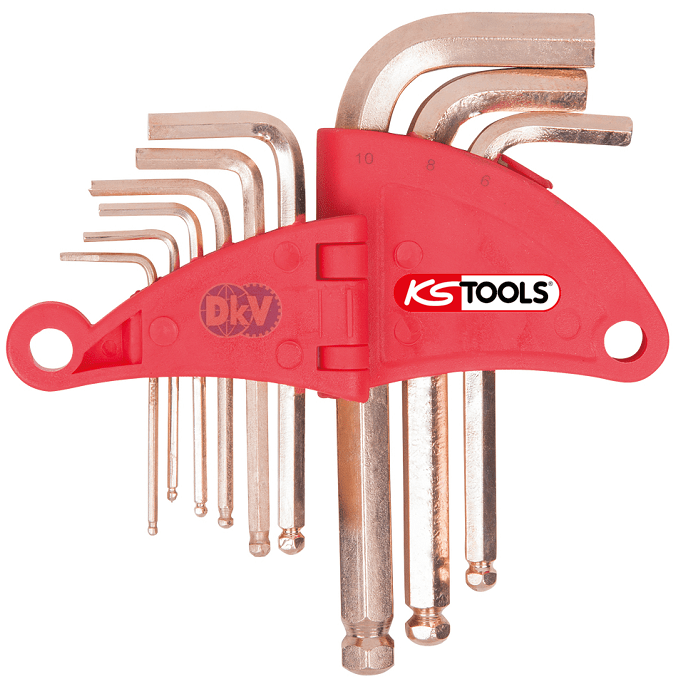 Bộ lục giác chống cháy nổ KS Tools  963.1517 , KS Toolsnon sparking hexagon key set 963.1517 