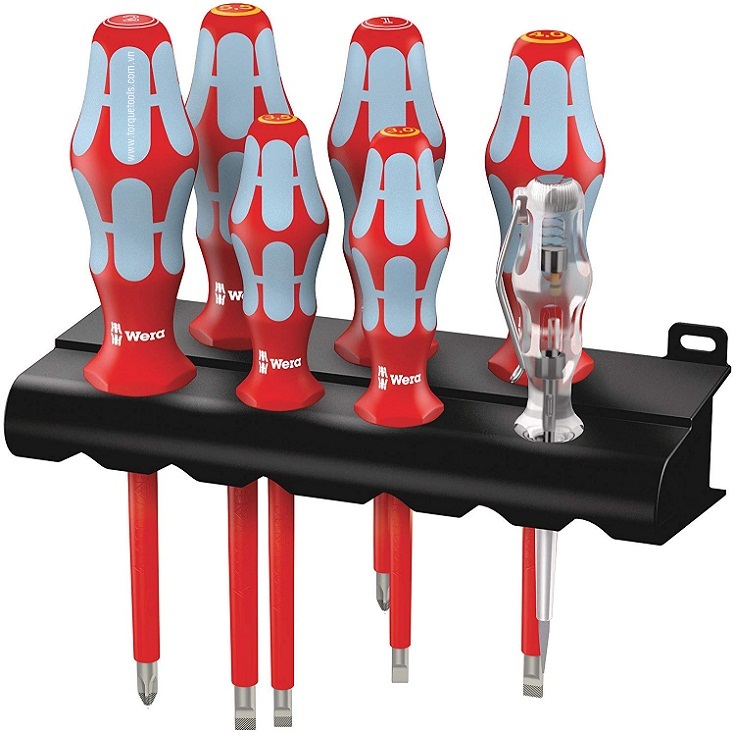 bo to vit cach dien Wera 05022728001, Wera VDE Screwdriver set 05022728001