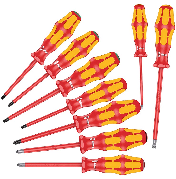 bo to vit cach dien Wera 05133355001, Wera VDE Screwdriver set 05133355001
