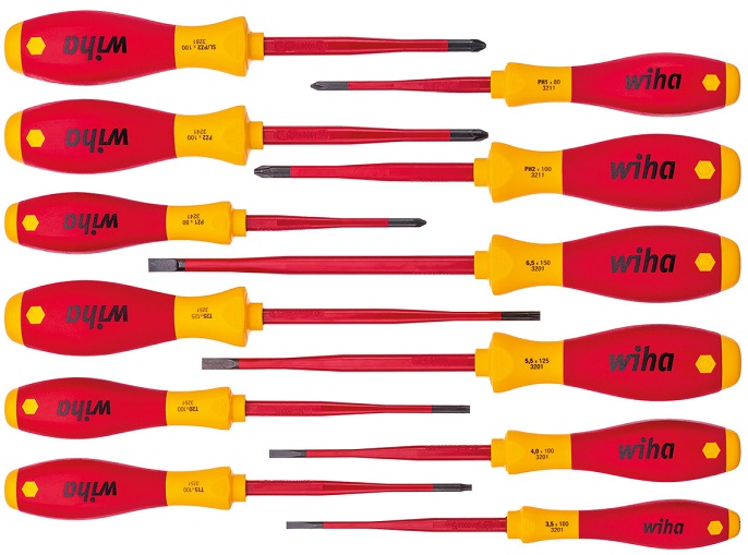 bo to vit cach dien Wiha 41003, Wiha VDE Screwdriver set 41003