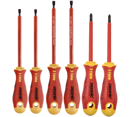 bo to vit cach dien Felo 413 961 98, Felo VDE Screwdriver set 413 961 98