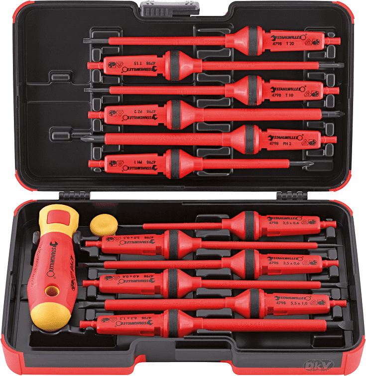 bo dung cu cach dien Stahlwille 12171/19/4 VDE, Stahlwille VDE Tools set 12171/19/4 VDE