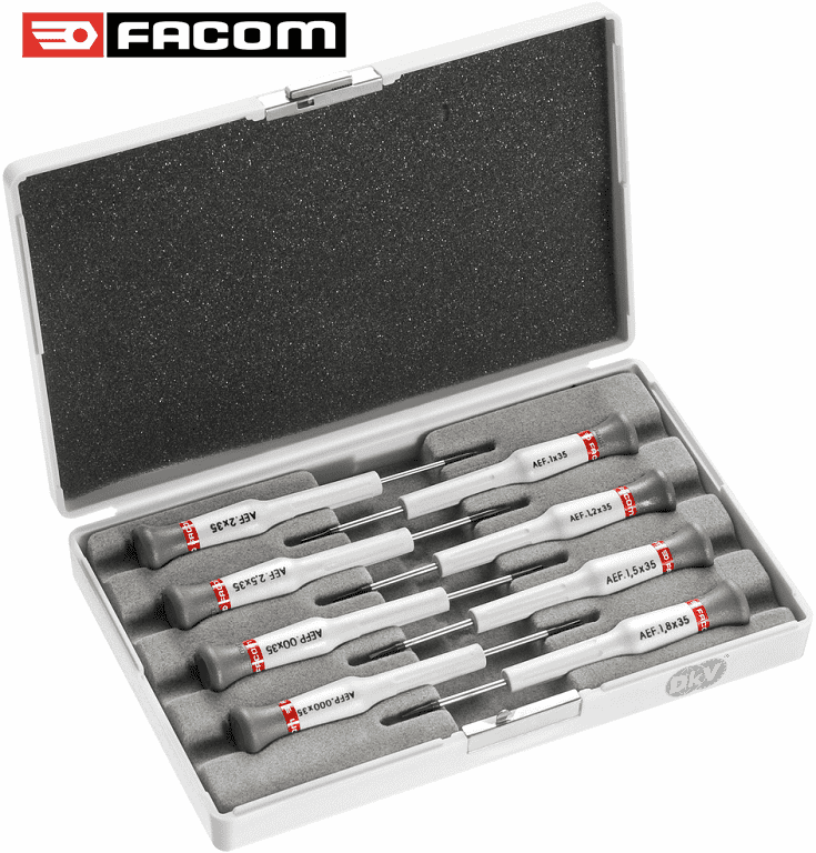 bo to vit chong tinh dien facom ae.j1 , facom esd screwdriver slotted head ae.j1