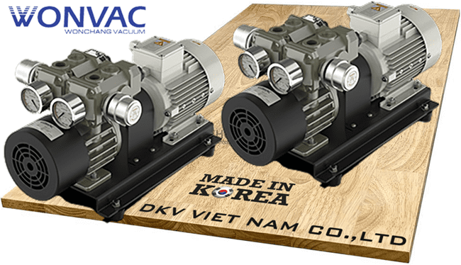 Bơm chân không khô Wonvac WVS-8, Wonvac dry rotary vanes vacuum pumps WVS-8