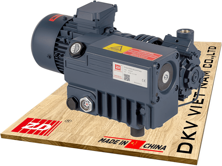 Bơm chân không ZD Zhingde V0021B, ZD Zhongde single stage oil rotary vane vacuum pumps V0021B