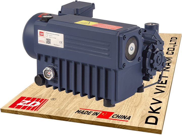 Bơm chân không ZD Zhingde V0021C, ZD Zhongde single stage oil rotary vane vacuum pumps V0021C