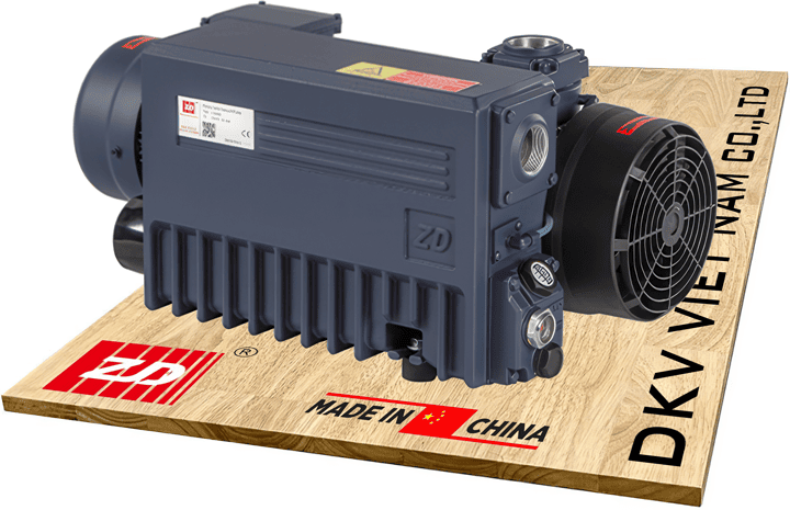 Bơm chân không ZD Zhingde V0040D, ZD Zhongde single stage oil rotary vane vacuum pumps V0040D