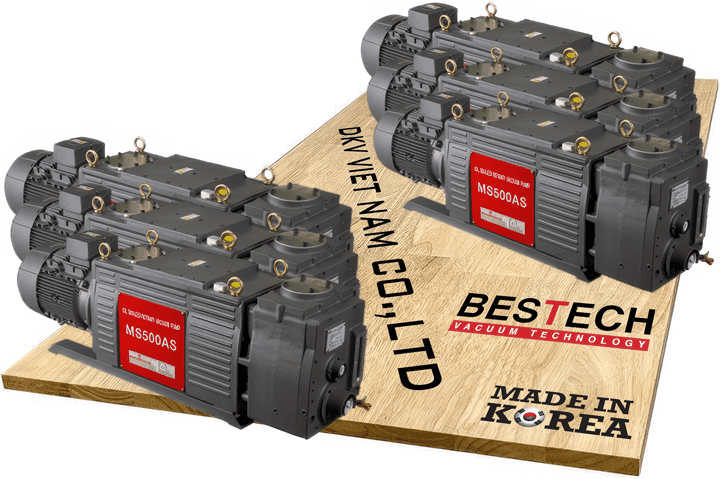 Bơm chân không Bestech MS500AD, Bestech oil lubricated rotary vane vacuum pumps MS500AD