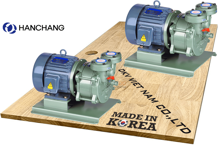Bơm chân không vòng nước Hanchang HWVP-D-170, Hanchang liquid ring vacuum pump HWVP-D-170