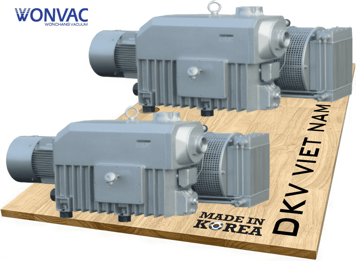 Bơm chân không Wonvac WOVP-1500H, Wonvac Oil Lubricated Rotary Vane Vacuum Pumps WOVP-1500H