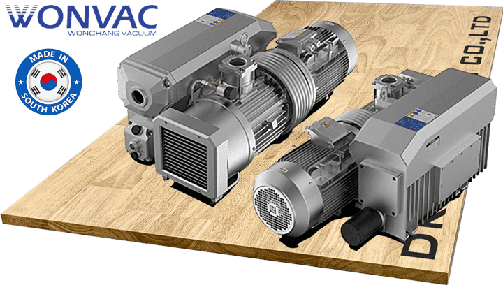 Bơm chân không Wonvac WOVP-0600H, Wonvac Oil Lubricated Rotary Vane Vacuum Pumps WOVP-0600H