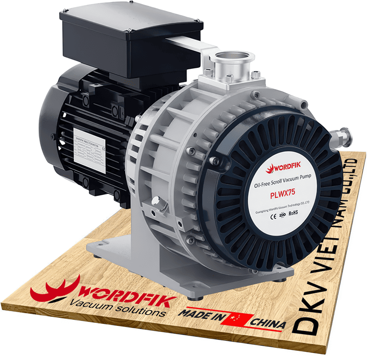 Bơm chân không khô Wordfik PLWX75, bơm hút chân không Wordfik PLWX75, Wordfik scroll dry vacuum pump PLWX75