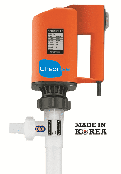 Bơm thùng phuy Cheon Sei DR-FLS-12-U4S-S, Cheon Sei drum pump DR-FLS-12-U4S-S