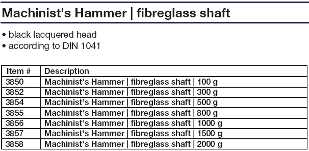 Búa thép đầu vuông BGS 3852, BGS steel hammer 3852
