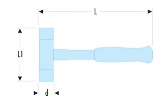 bua nhua facom 21650, facom plastic hammer 21650