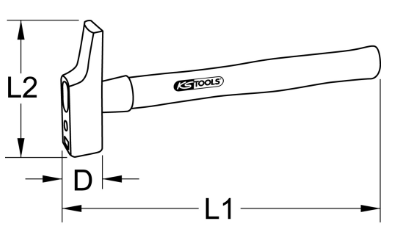 Bua thep KS Tools 142.2021, KS Tools steel hammer 142.2021