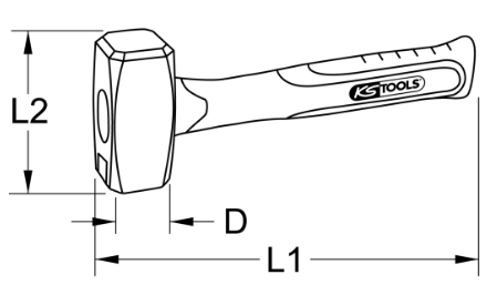 Bua thep KS Tools 142.5101, KS Tools steel hammer 142.5101