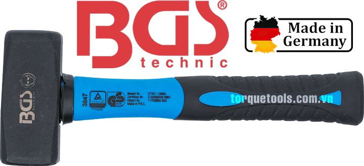 Búa thép đầu vuông BGS 3847, BGS steel hammer 3847