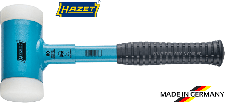 Búa nhựa đầu tròn Hazet 1953N-60, Hazet round plastic hammer 1953N-60