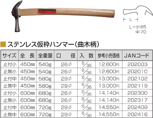 Búa thép Tonkachi 202003, Tonkachi steel hammer 202003