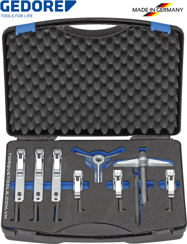 Bộ cảo cơ khí Gedore 1.07/K-1-SE 200S, Gedore jaw puller 1.07/K-1-SE 200S set