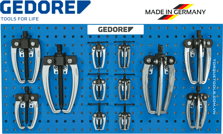 Bộ cảo cơ khí Gedore 1.18/1.19, Gedore jaw puller 1.18/1.19 set