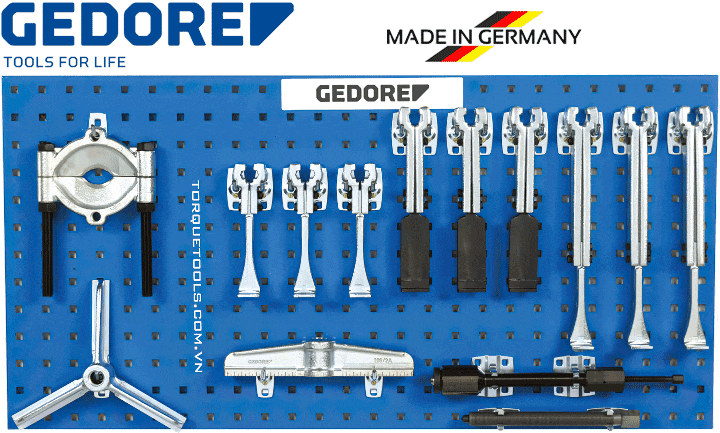 Bộ cảo cơ khí Gedore 2.20, bộ vam cảo đĩa Gedore 2.20, Gedore jaw puller 2.20 set