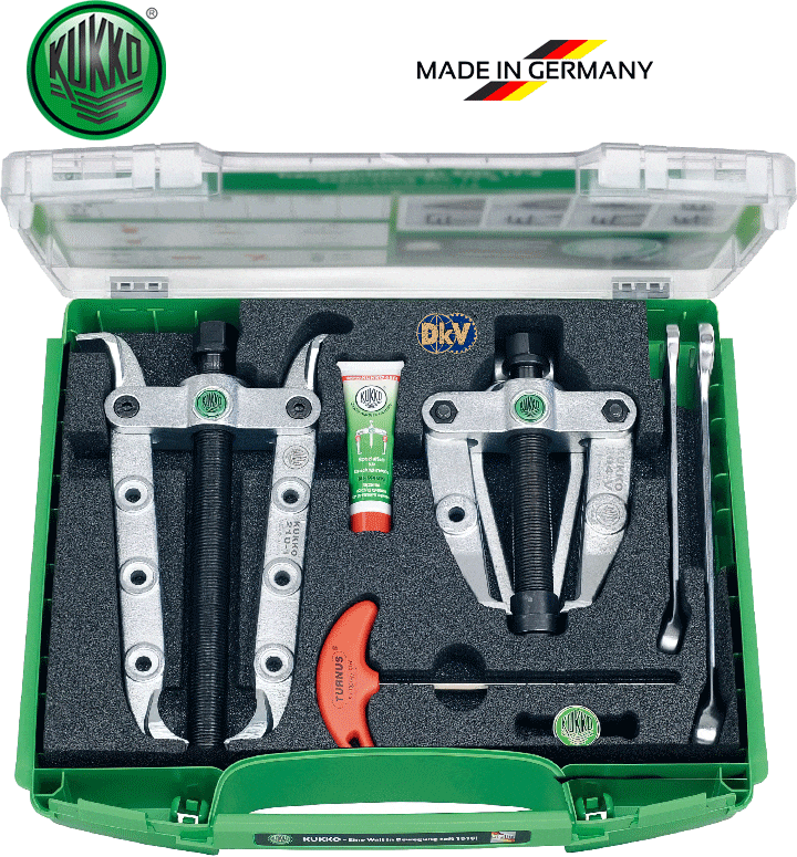 Bộ cảo cơ khí Kukko K-204-02-210-1, Kukko 2-jaw puller set K-204-02-210-1