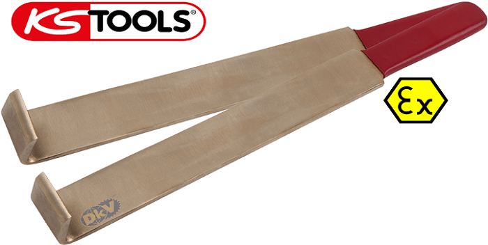 Cạo gỉ chống cháy nổ KS Tools 963.9523, KS Tools non sparking Angled scraper with handle 963.9523