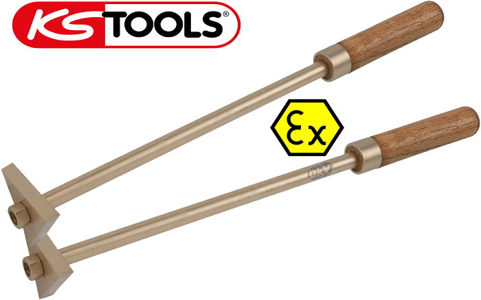 Cạo gỉ chống cháy nổ KS Tools 963.9533, KS Tools non sparking Triangular ship scraper 963.9533
