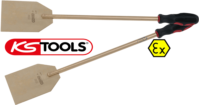 Cạo gỉ chống cháy nổ KS Tools 963.9534, KS Tools non sparking with handle scraper 963.9534