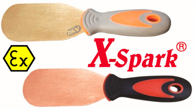 Cảo gỉ chống cháy nổ X-Spark 204A-1002 ,X-Spark non sparking spatula flexible blade 204A-1002