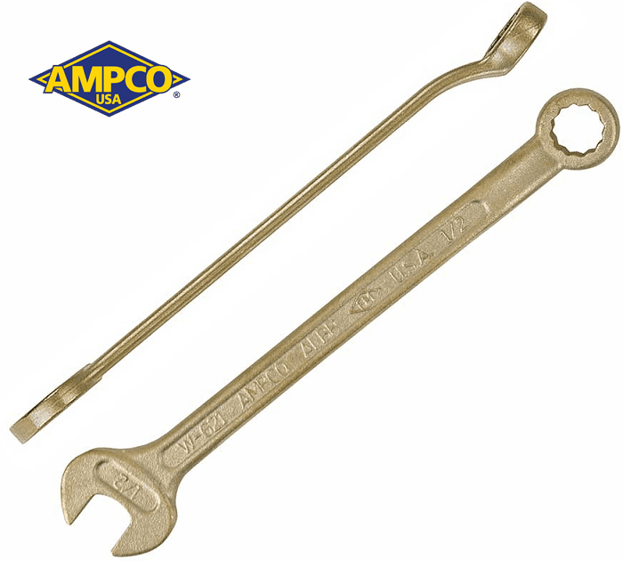 Cờ lê chống cháy nổ Ampco AA0010A, cờ lê miệng hở/tròng chống cháy nổ Ampco AA0010A, Ampco non sparking combination spanners AA0010A