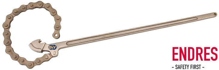 Cờ lê dây xích chống cháy nổ Endress 7220004S , Endress non sparking chain pipe wrench 7220004S 