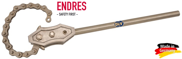 Cờ lê dây xích chống cháy nổ Endress 0521830S , Endress non sparking chain pipe wrench 0521830S 