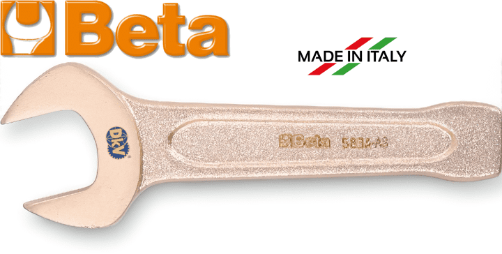 Cờ lê đóng chống cháy nổ Beta 58BA-AS 1.1/8, Beta non sparking open end slogging wrench 58BA-AS 1.1/8