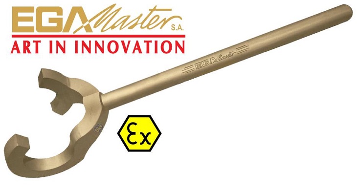 Co le Valve chống chay no Egamaster 71437, Egamaster non sparking long valve wrench 71437