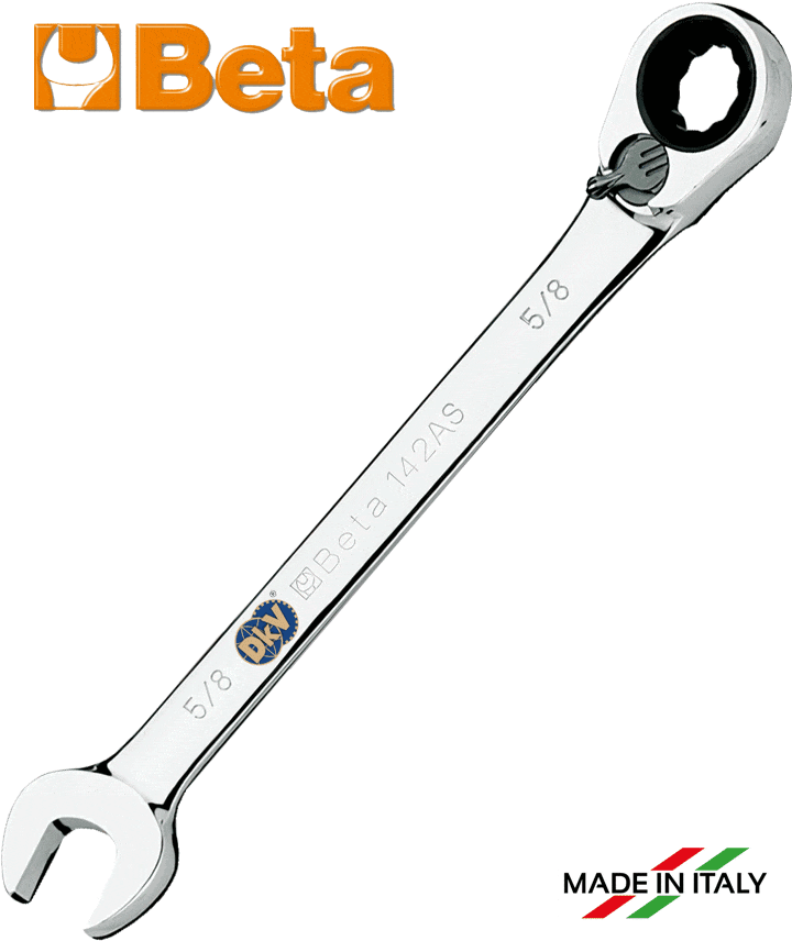 Cờ lê vòng miệng Beta 142AS 3/8, cờ lê miêng hở/tròng Beta 142AS 3/8, Beta combination spanner 142AS 3/8