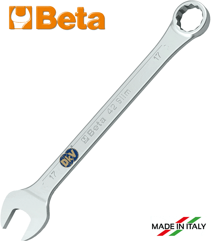 Cờ lê vòng miệng Beta 42SLIM 12, cờ lê miêng hở/tròng Beta 42SLIM 12, Beta combination spanner 42SLIM 12