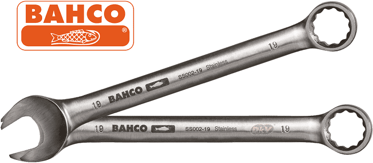co le vong mieng inox bahco ss003-12 , bahco stainless steel combination spanner ss003-12