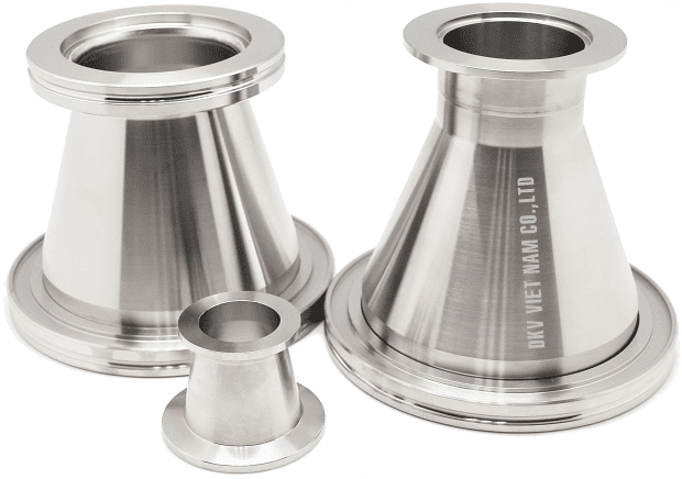 Cút chuyển đổi chân không ISO80 - KF50, đầu chuyển đổi chân không ISO80 - KF50, Adapter Conical of vacuum ISO80 - KF50