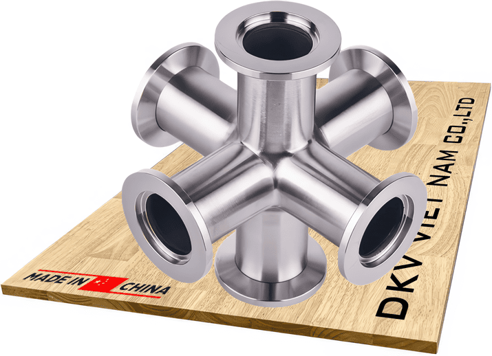 cut chan khong 6 cong kf50, k50 6-way crosses adaptor for vacuum