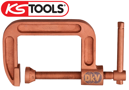 kep chu C chong chay no ks tools 966.9250, ks tools non sparking c-clamp 966.9250