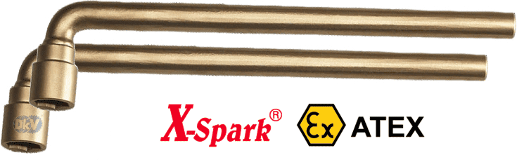Khẩu chữ L chống cháy nổ X-Spark 121A-14, X-Spark angled socket wrenches 121A-14