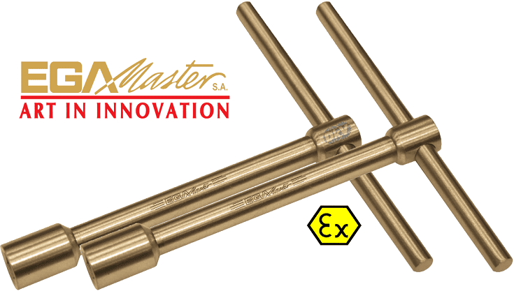 Khẩu chữ T chống cháy nổ Egamaster 71382, Egamaster non sparking T-socket wrench 71382