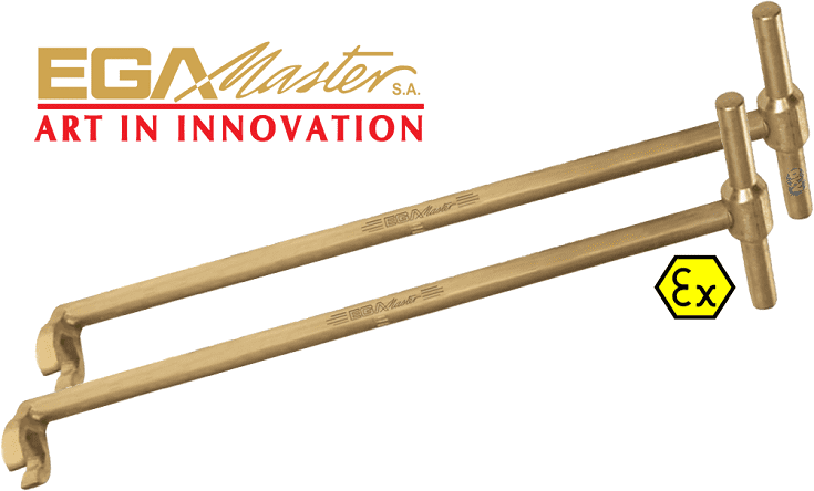 Khẩu chữ T chống cháy nổ Egamaster 73954, Egamaster non sparking T open end wrench 73954