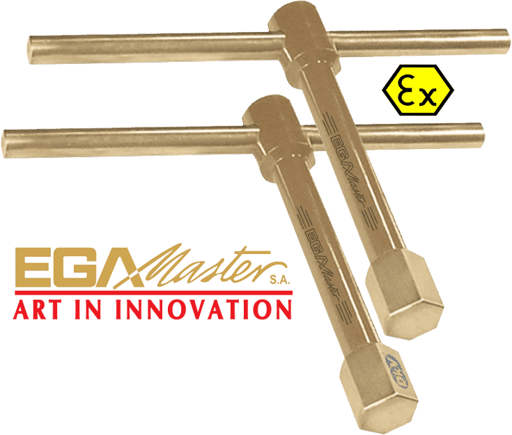 Khẩu chữ T chống cháy nổ Egamaster 74195, Egamaster non sparking T hexagon wrench 74195