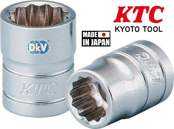 khau chup bulong ktc b2-1/4w, dau chup bulong ktc b2-7/32w, ktc socket b2-1/4w